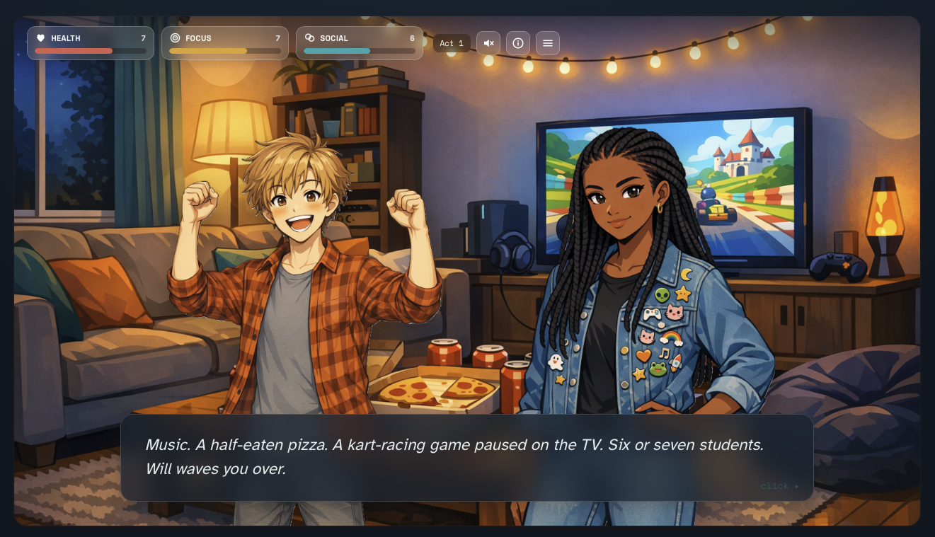 A story scene between two teen characters in Crossroads